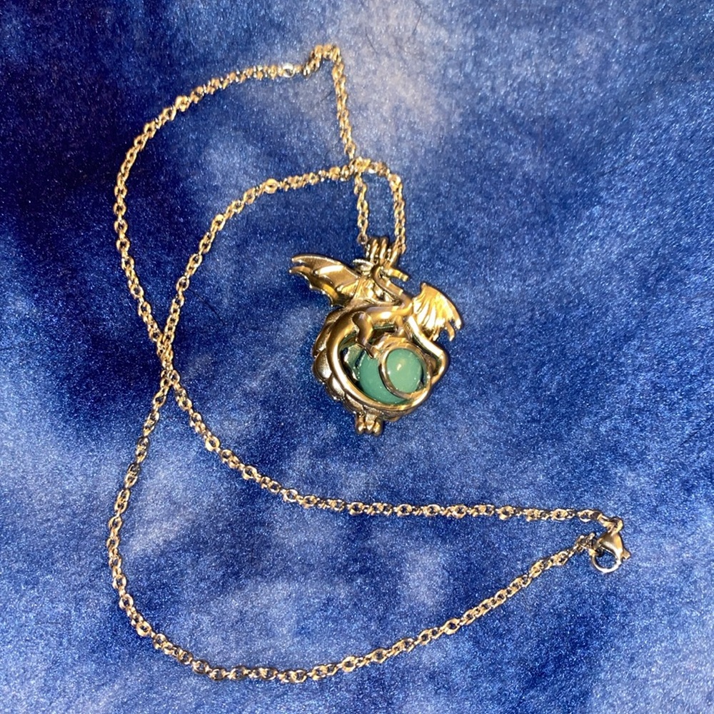 Whimsical Dragon Pendent-glows in the dark!!